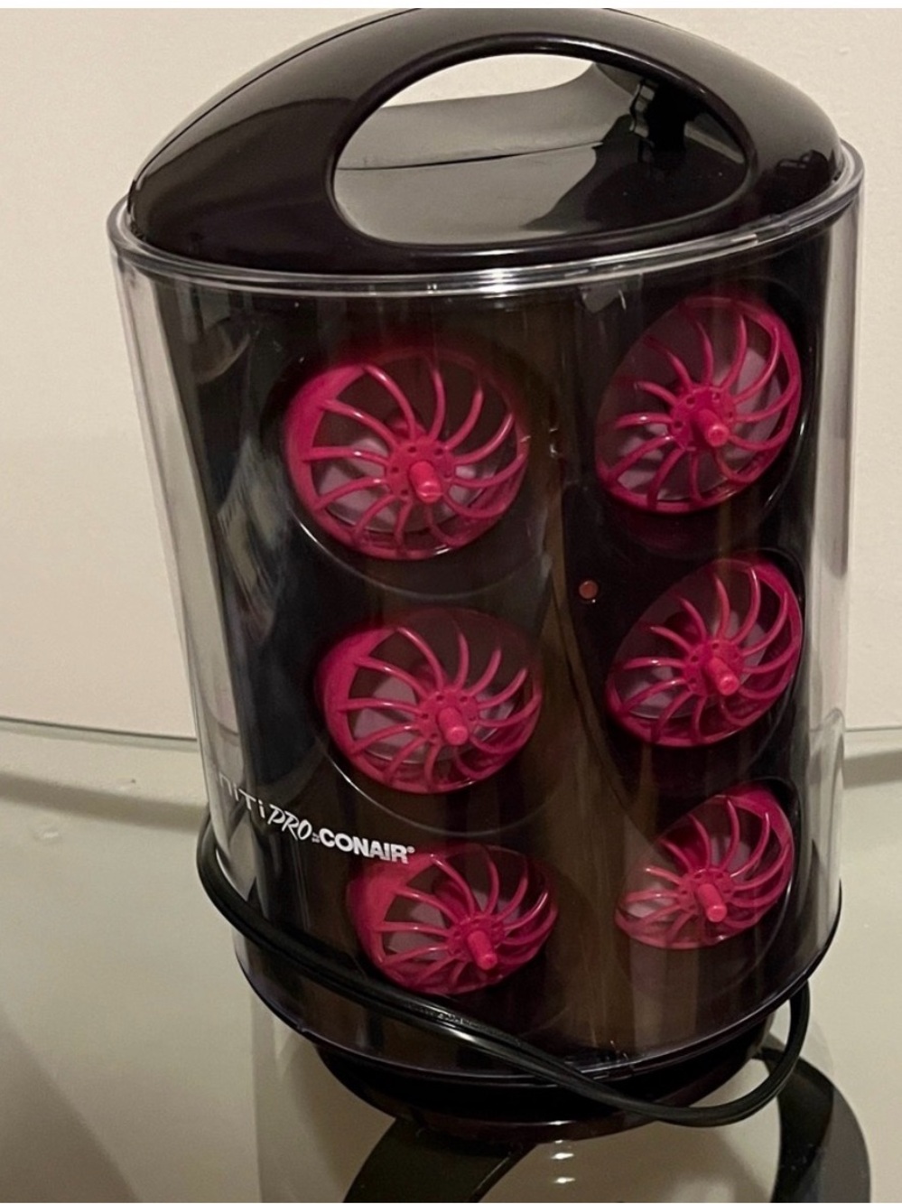 Conair Pink Hot Roller Set with Storage Case